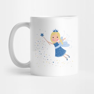 Cute fairy tale blue stars shining Mug